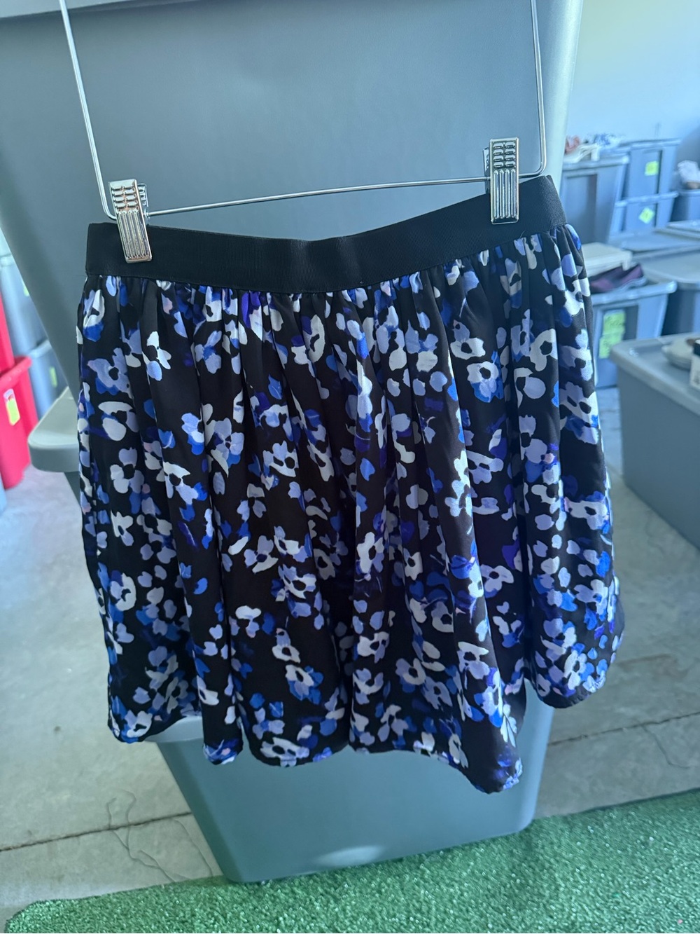 Floral Print Blue & White Women’s Skirt p34